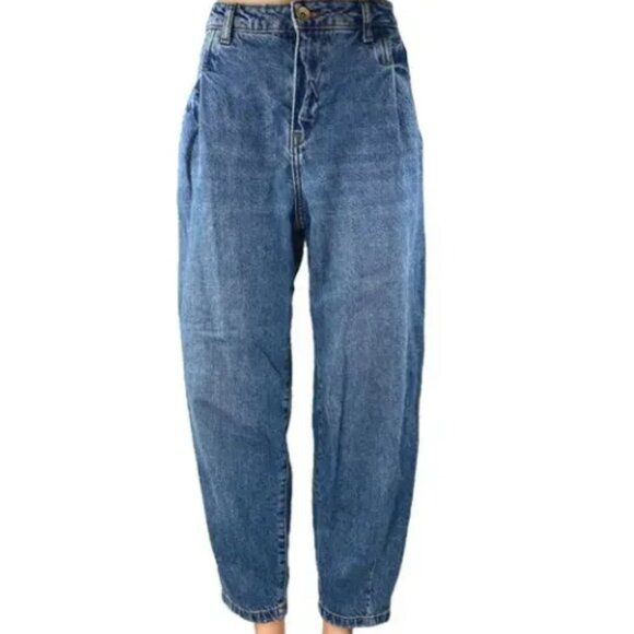Zara Denim - Zara • Carrot Tapered High Waisted Baggy Barrel Jeans